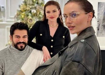 Fahriye Evcen 10 aylık oğlu Kerem’le yürekleri ısıtan kare!